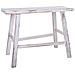 Sgabello In Legno Bianco 70x25x50h Cm - Foto miniatura 1