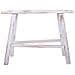 Sgabello In Legno Bianco 70x25x50h Cm - Foto miniatura 3