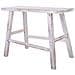 Sgabello In Legno Bianco 70x25x50h Cm - Foto miniatura 5