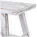 Sgabello In Legno Bianco 70x25x50h Cm - Foto miniatura 6