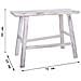 Sgabello In Legno Bianco 70x25x50h Cm - Foto miniatura 8
