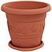 Vasi per Piante 6 pcs Rosso Mattone Ø 26 x 21.5 cm Plastica - Foto miniatura 5