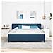 Letto a molle con materasso Blu 180 x 200 cm Tessuto - Foto miniatura 3