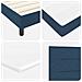 Letto a molle con materasso Blu 180 x 200 cm Tessuto - Foto miniatura 9