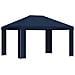 Gazebo 4 × 3 m Blu Poliestere e Acciaio 190 gsm - Foto miniatura 1