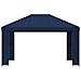 Gazebo 4 × 3 m Blu Poliestere e Acciaio 190 gsm - Foto miniatura 3