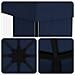 Gazebo 4 × 3 m Blu Poliestere e Acciaio 190 gsm - Foto miniatura 5