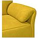 Divano 1 posto Giallo 88 x 83 x 95 cm Velluto - Foto miniatura 6
