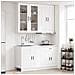 Unità Cucina PORTO 4 pcs Bianco Legno ingegnerizzato - Foto miniatura 2