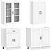Unità Cucina PORTO 4 pcs Bianco Legno ingegnerizzato - Foto miniatura 3