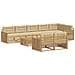 Set di divani da esterno 9 pcs Bianco e Beige 79 x 79 x 37 cm - Foto miniatura 1