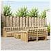 Set di divani da esterno 9 pcs Bianco e Beige 79 x 79 x 37 cm - Foto miniatura 2