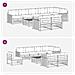 Set di divani da esterno 9 pcs Bianco e Beige 79 x 79 x 37 cm - Foto miniatura 7