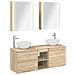 Set di mobili per il bagno 5 pcs Rovere Sonoma - Foto miniatura 1