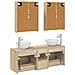 Set di mobili per il bagno 5 pcs Rovere Sonoma - Foto miniatura 8