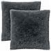 Cuscino con cuscino HEERLEN 2 pz Antracite Fleece PV - Foto miniatura 1