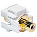 Connettore Rca Femmina / Femmina Per Inserimento In Pannelli Keystone Colore Bianco - Foto miniatura 1