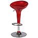 Sgabello Da Bar In Abs Rosso Ed Acciaio Hc 148r - Foto miniatura 1