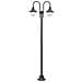 Lampione Da Giardino E27 220 Cm In Alluminio 2 Lampade Bronzo - Foto miniatura 1