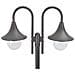 Lampione Da Giardino E27 220 Cm In Alluminio 2 Lampade Bronzo - Foto miniatura 3