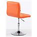 Set 2 Sedie Lounge Design Palma V2 I Coppia Sedie Sgabello Girevoli E Imbottite In Similpelle Trapunta I Sgabelli Regolabili 41-55 CM Arancione - Foto miniatura 5