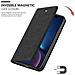 Custodia Compatibile Con Apple Iphone Xr In Nero Di Notte - Coperchio Protettiva Con Chiusura Magnetica, Funzione Stand E Tasca Per Le Carte - Foto miniatura 8