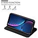 Custodia Compatibile Con Apple Iphone Xr In Nero Di Notte - Coperchio Protettiva Con Chiusura Magnetica, Funzione Stand E Tasca Per Le Carte - Foto miniatura 9