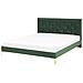 Letto In Velluto Verde 180 X 200 Cm Limoux - Foto miniatura 1