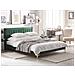 Letto In Velluto Verde 180 X 200 Cm Limoux - Foto miniatura 7
