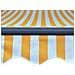 Tenda da Sole Manuale con LED 300x250 cm Gialla e Bianca - Foto miniatura 7