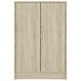 Scarpiera Rovere Sonoma 60x35x92 cm in Truciolato - Foto miniatura 4