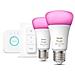 Hue White And Color Ambiance Starter Kit E27, Kit Di Illuminazione Intel - Foto miniatura 1