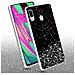 Custodia Compatibile Con Samsung Galaxy A40 In Nero Con Glitter - Coperchio Protettivo In Silicone Tpu Flessibile Con Glitter Scintillanti - Foto miniatura 2
