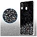 Custodia Compatibile Con Samsung Galaxy A40 In Nero Con Glitter - Coperchio Protettivo In Silicone Tpu Flessibile Con Glitter Scintillanti - Foto miniatura 4