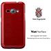 Custodia Compatibile Con Samsung Galaxy J1 2016 In Rosso - Coperchio Protettivo In Silicone Tpu Flessibile Con Design Spazzolato - Foto miniatura 3
