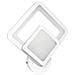 Applique Led 12 W Forma Di Rombo In Vetro Lampada A Parete Luce Naturale 4000k - Foto miniatura 2