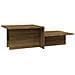Tavolino Marrone Rovere 111,5x50x33 Cm In Legno Ingegnerizzato - Foto miniatura 1