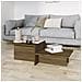Tavolino Marrone Rovere 111,5x50x33 Cm In Legno Ingegnerizzato - Foto miniatura 2