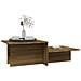 Tavolino Marrone Rovere 111,5x50x33 Cm In Legno Ingegnerizzato - Foto miniatura 3
