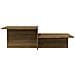 Tavolino Marrone Rovere 111,5x50x33 Cm In Legno Ingegnerizzato - Foto miniatura 4