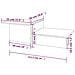 Tavolino Marrone Rovere 111,5x50x33 Cm In Legno Ingegnerizzato - Foto miniatura 6