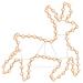 Figura Renna Natalizia con 72 LED Bianco Caldo 57x55x4,5 cm - Foto miniatura 1
