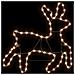 Figura Renna Natalizia con 72 LED Bianco Caldo 57x55x4,5 cm - Foto miniatura 5