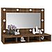 Mobile A Specchio Con Led Rovere Marrone 90x31,5x62 Cm - Foto miniatura 5