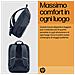 Zaino per laptop da 15,6" Travel 18 litri Iron Grey - Foto miniatura 9