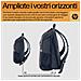 Zaino per laptop da 15,6" Travel 18 litri Iron Grey - Foto miniatura 10