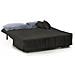 Divano Letto Alisee, Divano A 2 Posti, 100% Made In Italy, Sofà Soggiorno Con Apertura A Carrello, In Tessuto Imbottito, Con Cuscini Inclusi, Cm 125x90h85, Grigio - Foto miniatura 3