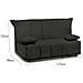 Divano Letto Alisee, Divano A 2 Posti, 100% Made In Italy, Sofà Soggiorno Con Apertura A Carrello, In Tessuto Imbottito, Con Cuscini Inclusi, Cm 125x90h85, Grigio - Foto miniatura 4