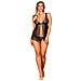 Set Di Lingerie Obsessive Firella Nero (2 Pcs) - Foto miniatura 1