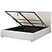 Letto Contenitore Tessuto Beige 160 X 200 Cm Vion - Foto miniatura 2